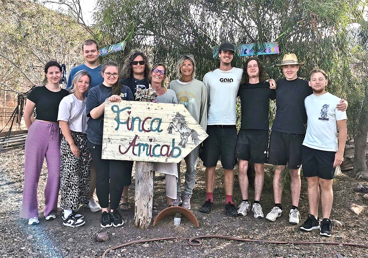 Auszubildende der Hephata Ergotherapieschule gGmbH im AMICAB Retreat Fuerteventura